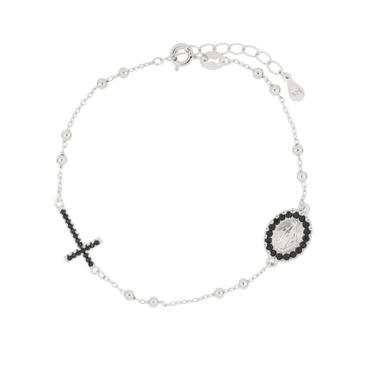 Bracciale Rosario Argento Zirconi