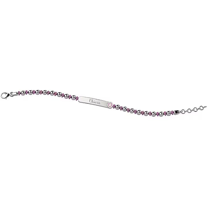 White Gold Tennis Bracelet with Blue Zircons