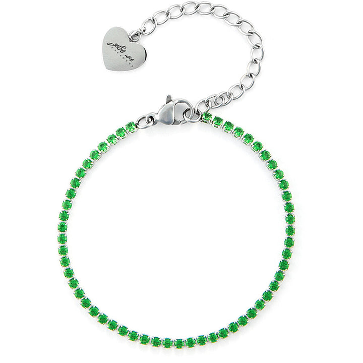 bracciale 4us cesare paciotti cristalli  verdi - siciliano gioielli 