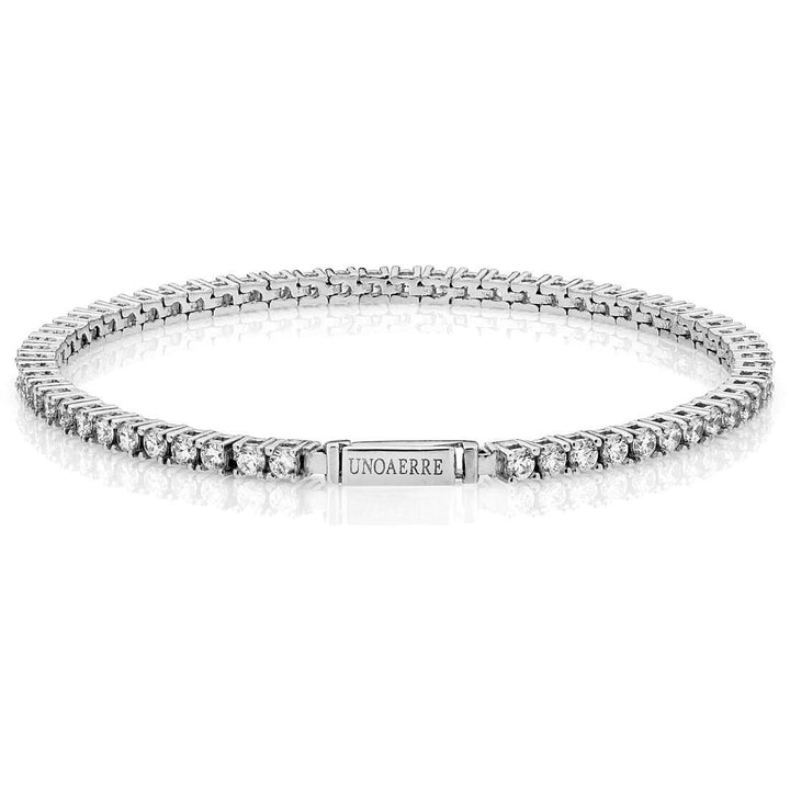 Bracciale Unoaerre Unisex in argento  con zirconi  - siciliano gioielli 