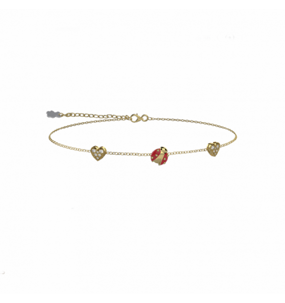 Bracciale  Bimba Coccinella Argento Nanan