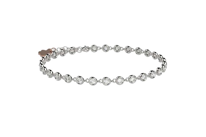 Bracciale Tennis Bimbo Argento
