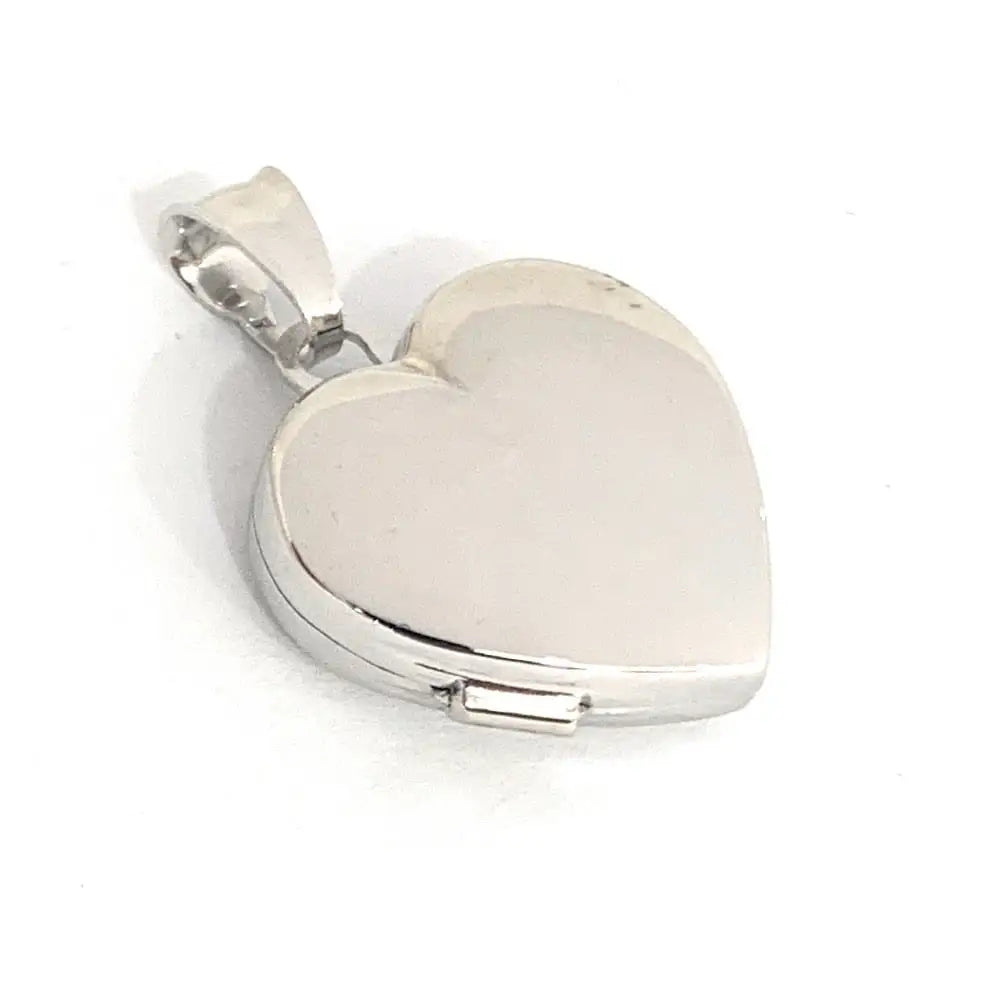 Pendente Portafoto Cuore Argento Lucido