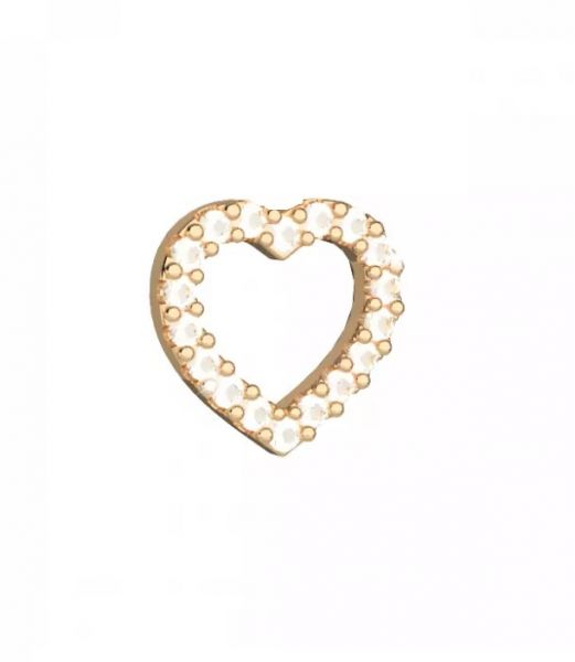 simbolo cuore dorato myname rebecca - siciliano gioielli 