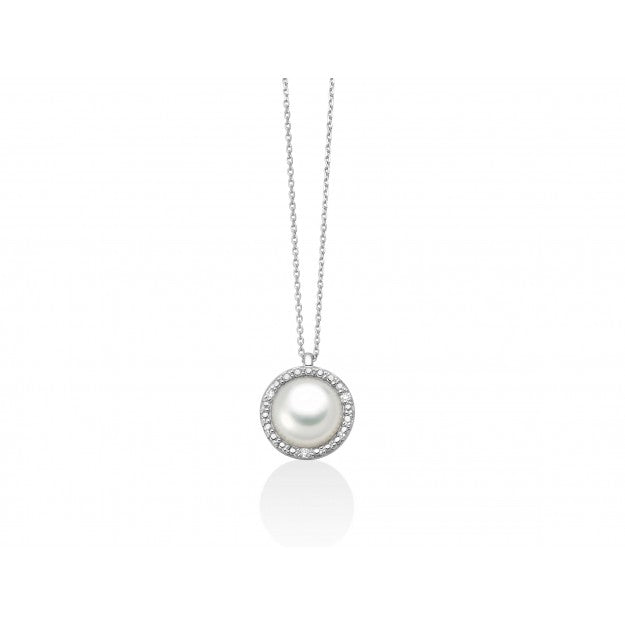 Collana Miluna Perle Oro Bianco