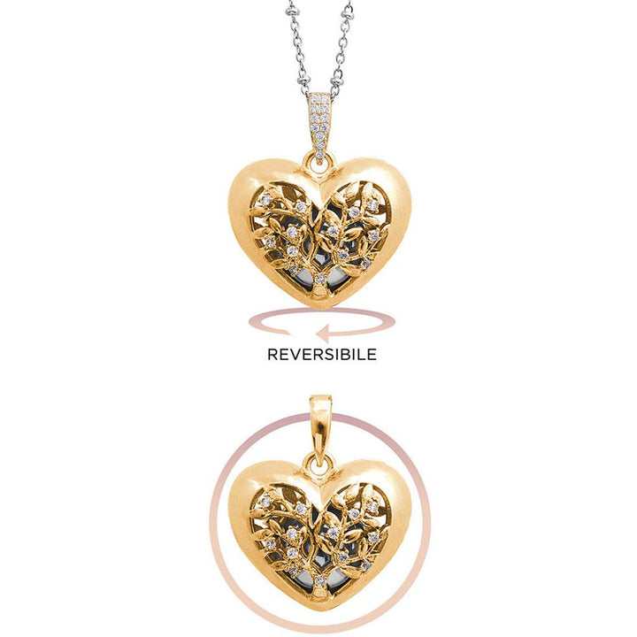 Call Angels For You Heart-Shaped Necklace with Tree of Life