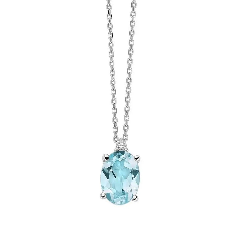 White Gold Necklace with Miluna Pearl