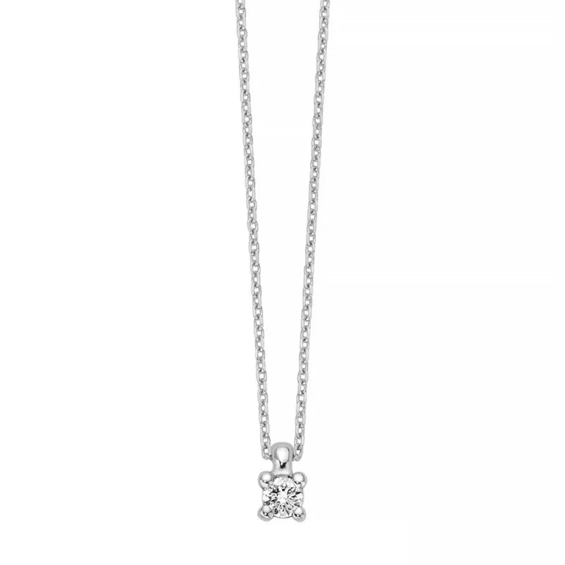 White Gold Necklace with Miluna Pearl