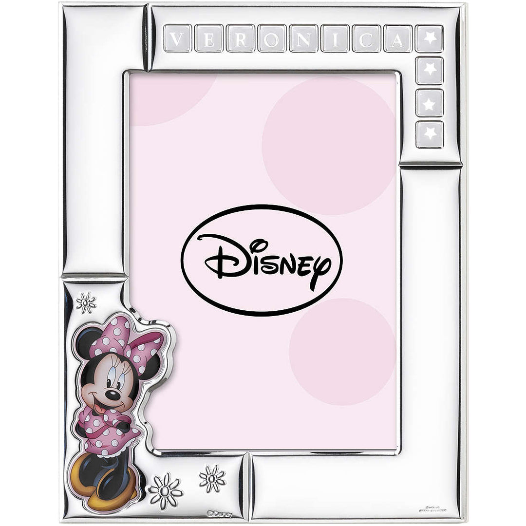 cornice portafoto in argento valenti disney collectione minnie mouse - siciliano gioielli