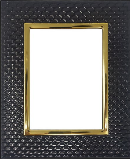 cornice portafoto sequenze linea pigna nera - siciliano gioielli
