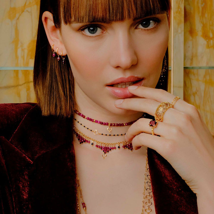 Collana Pietre di Rubino Maman et Sophie