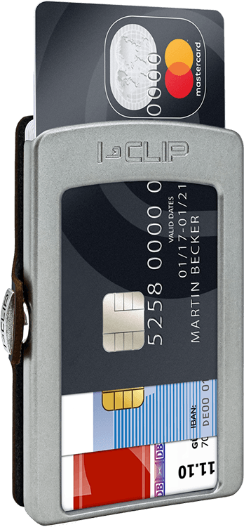 Portafoglio I Clip Original Soft Touch Nero