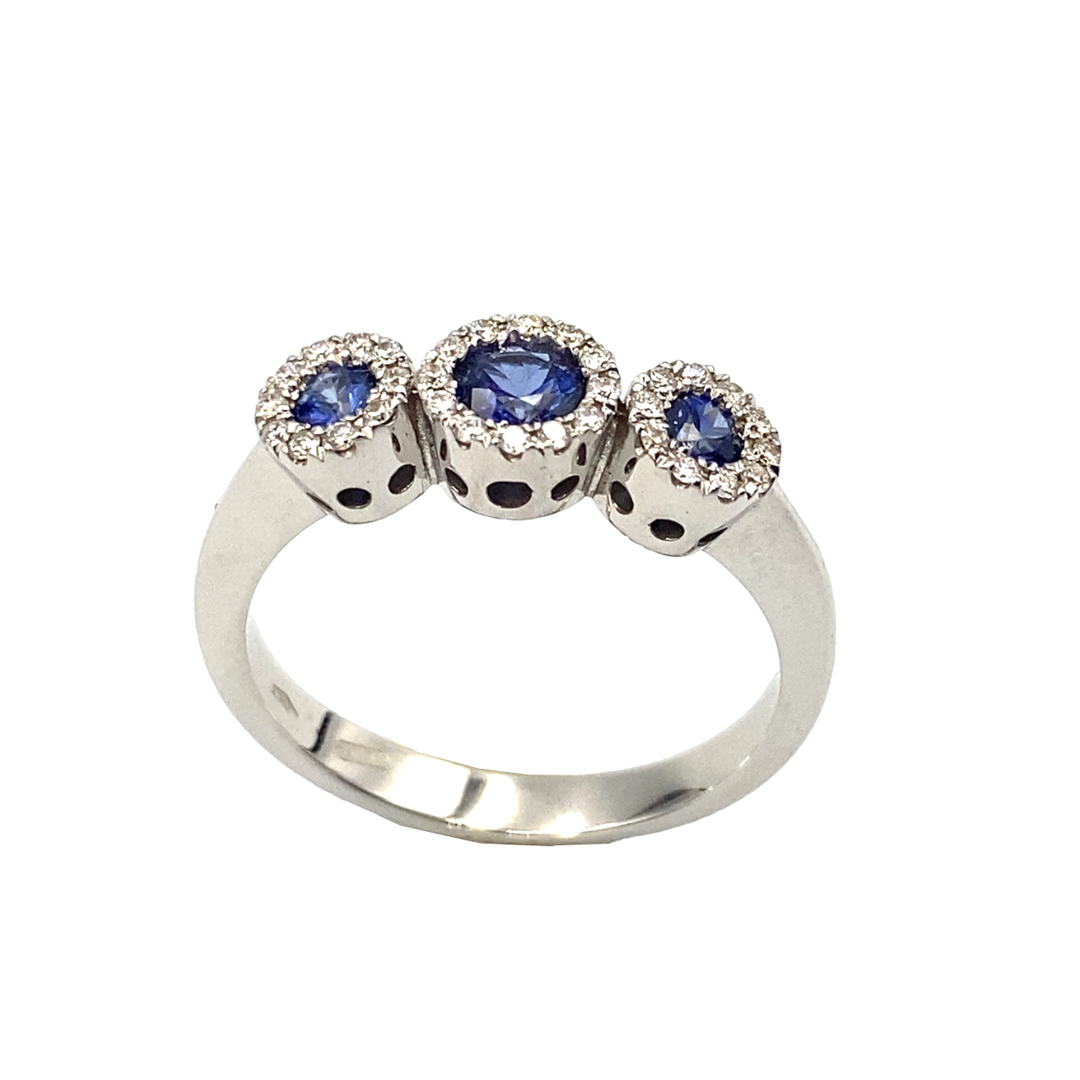 Trilogy Sapphire Ring