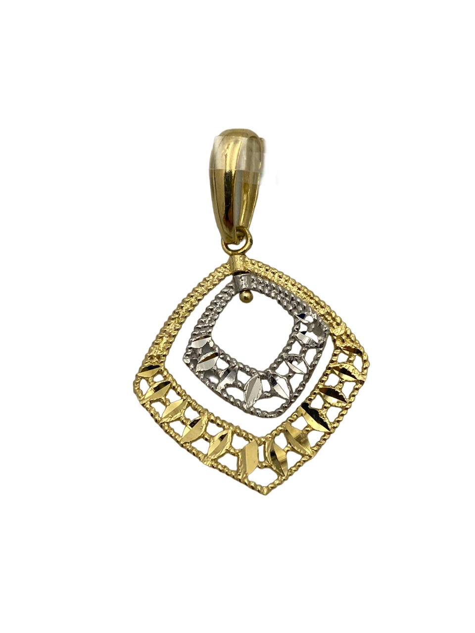 pendente in oro bicolore siciliano  gioielli 