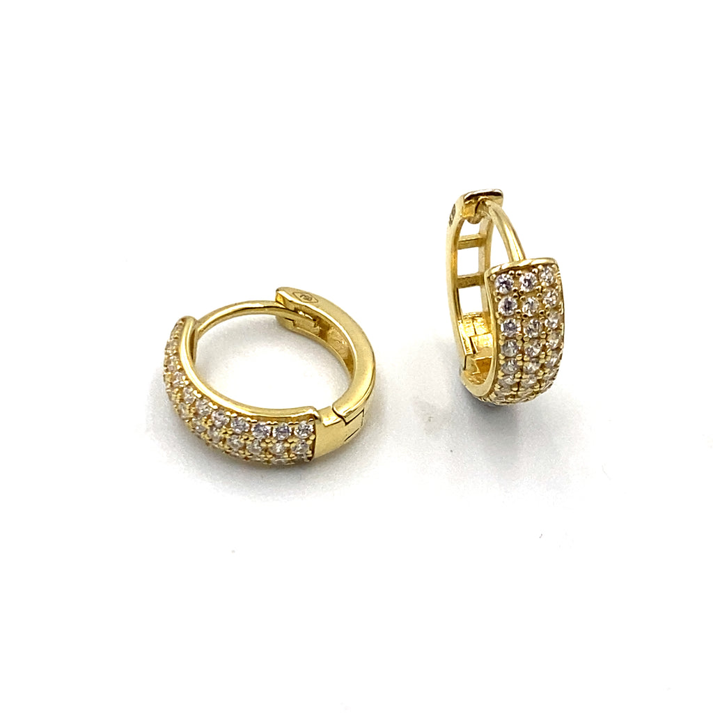 Orecchini a cerchio in argento sterling con zirconi cubici / Orecchini a cerchio classici ed eleganti / Gioielli ipoallergenici in regalo - Italia Orecchini a cerchio in argento sterling con zirconi cubici / Orecchini a cerchio classici ed eleganti / Gioielli ipoallergenici in regalo - Italia