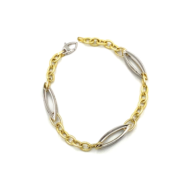 bracciale oro bicolore siciliano  gioielli 