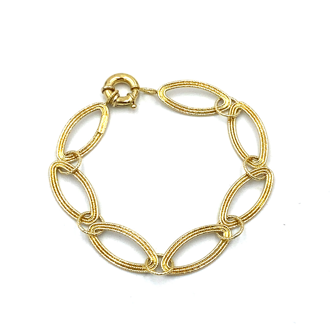 bracciale in oro giallo siciliano gioielli