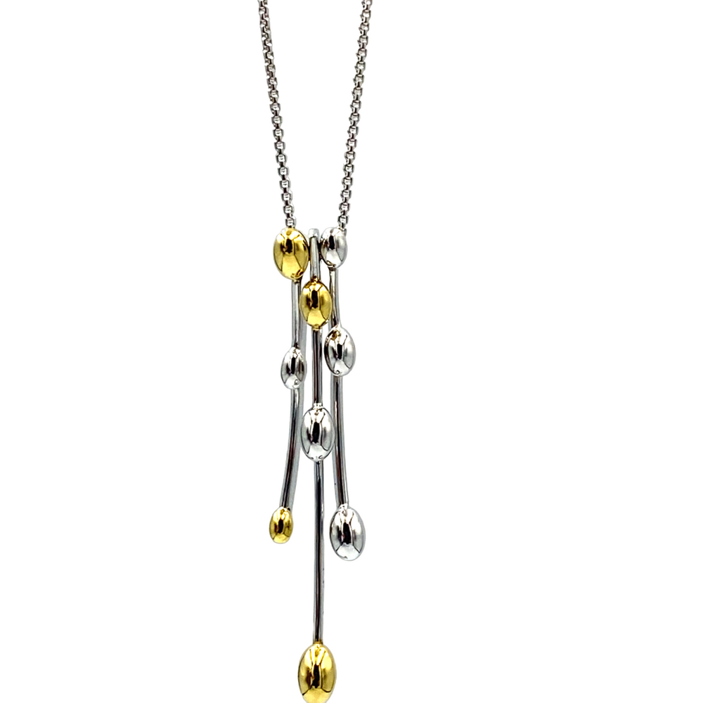 collana fope in oro bicolore con diamanti - siciliano gioielli 