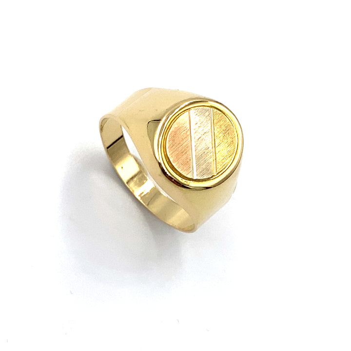 anello in oro 3 colori da uomo siciliano gioielli