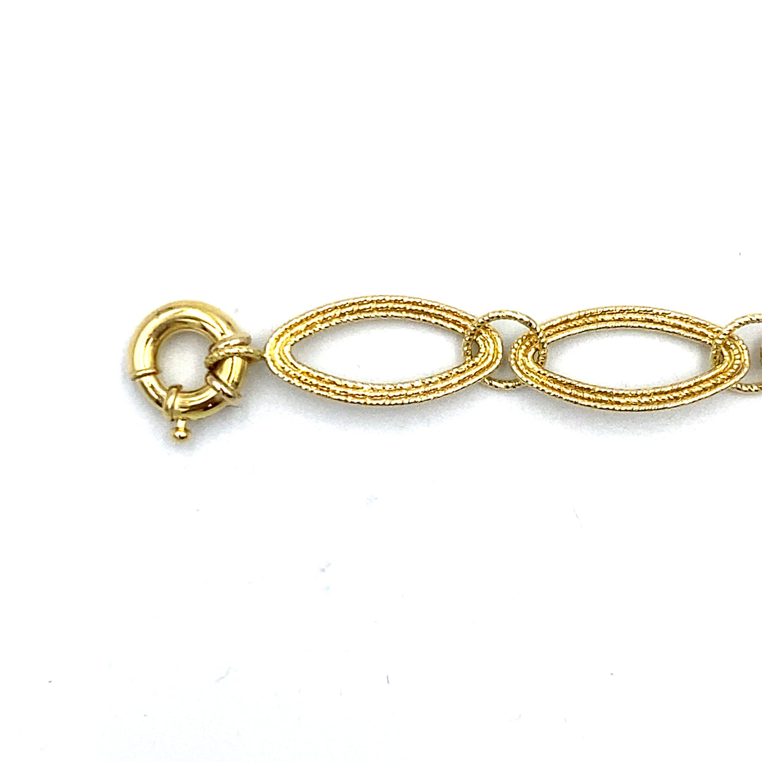 bracciale in oro giallo siciliano gioielli