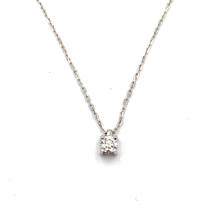 collana con pendente chimento oro bianco e diamanti - siciliano gioielli