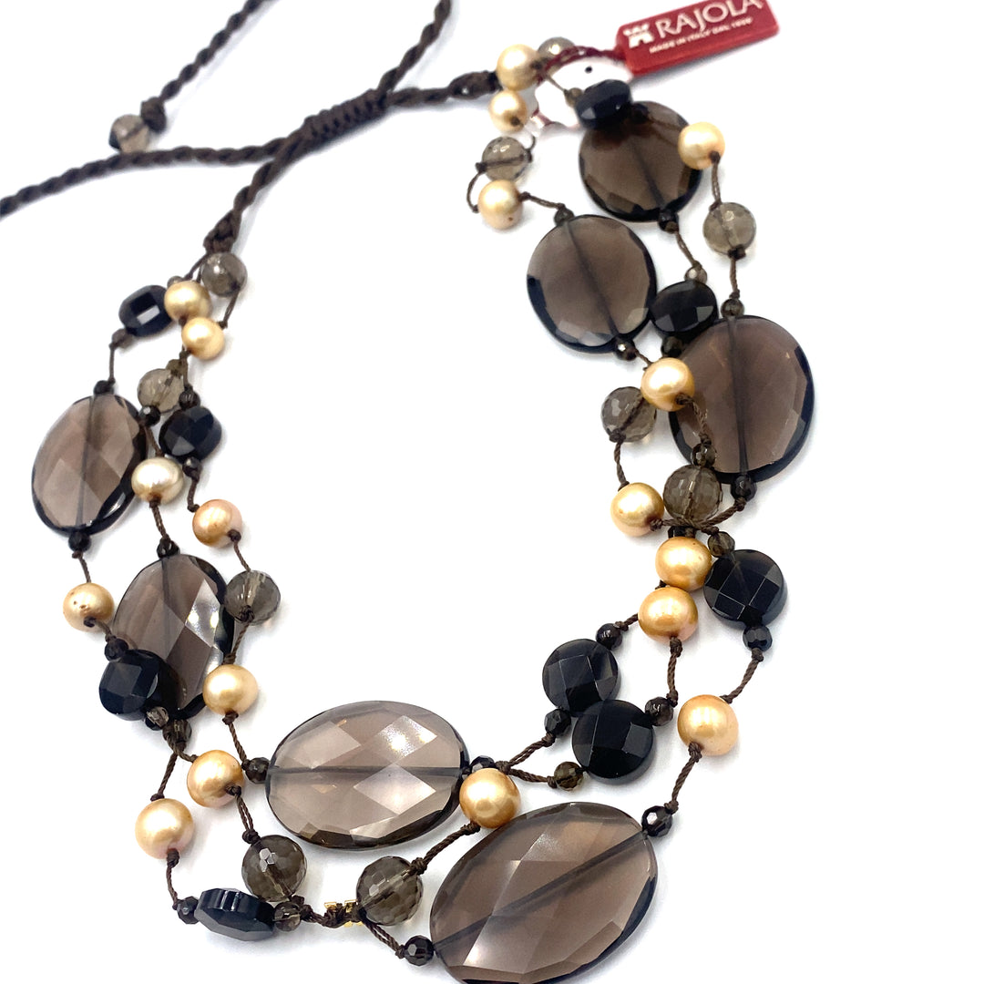 Rajola Norma Smoky Quartz necklace