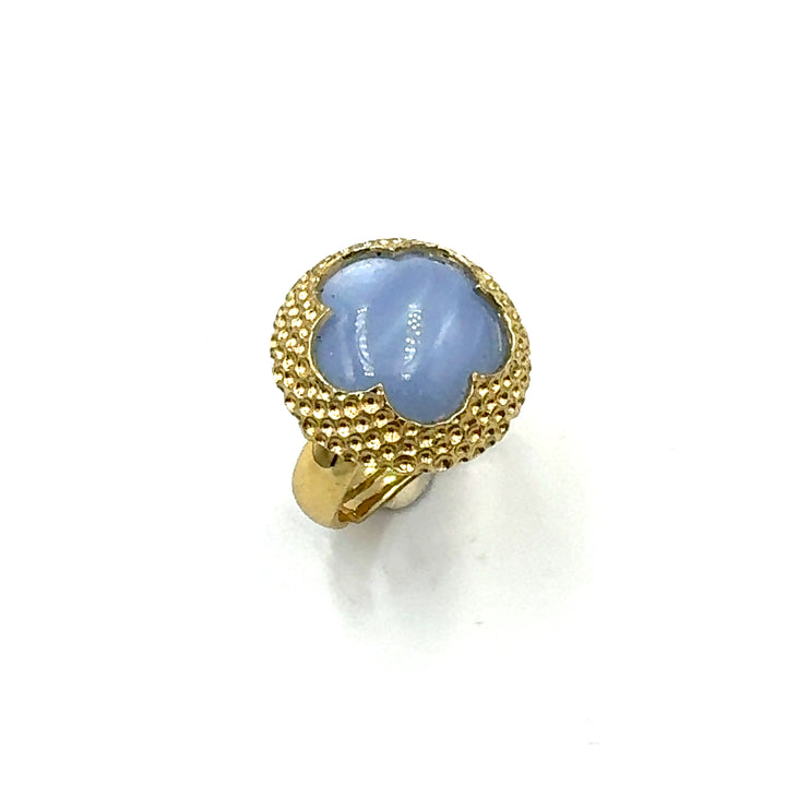 Anello Paviè Fiore Blu