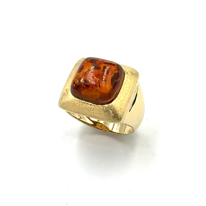 Anello  Oro Ambra