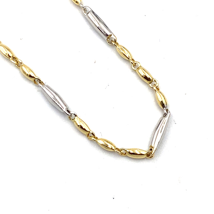 Men's Bicolor Gold Necklace