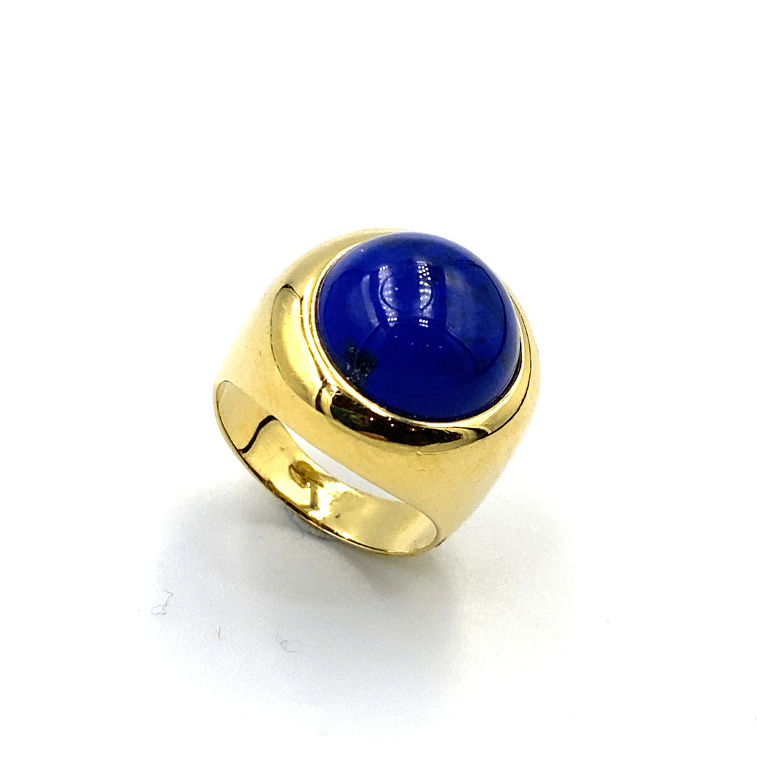 Anello Lapis Oro Giallo