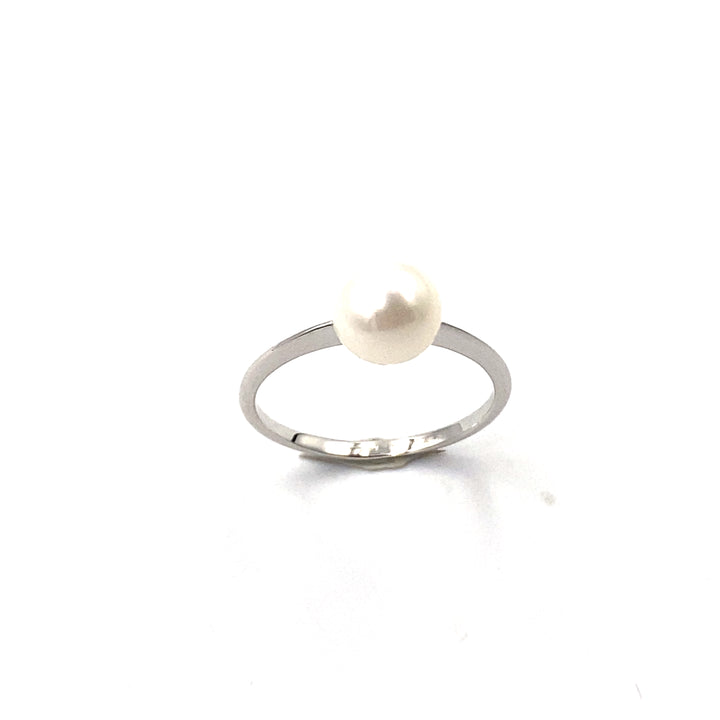 Miluna Pearl Solitaire Ring
