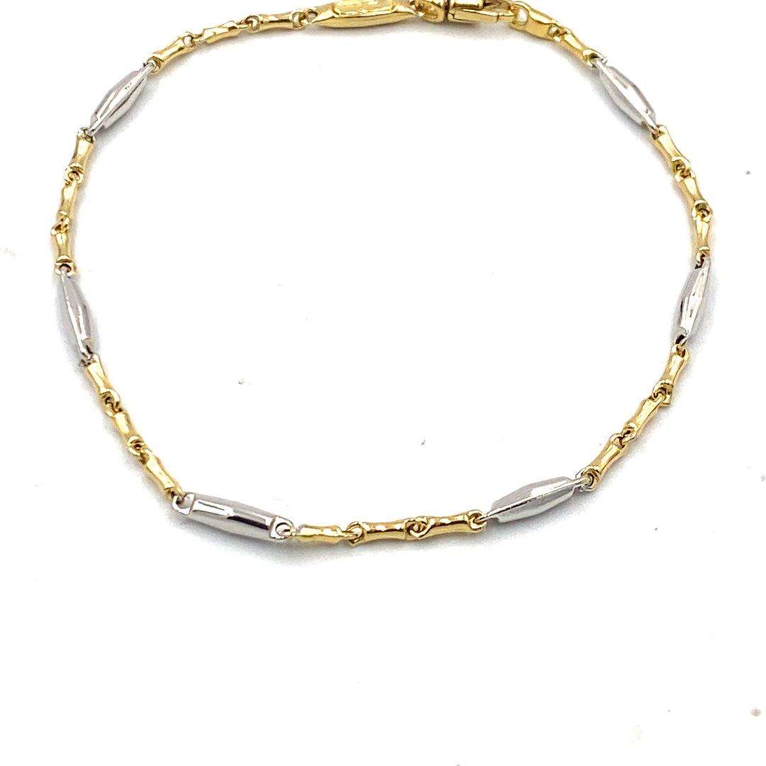 bracciale in oro bicolore siciliano  gioielli 