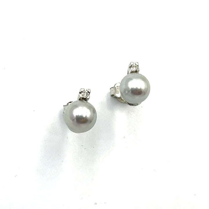 Nimei PPDG775M-W4 White Gold Earrings