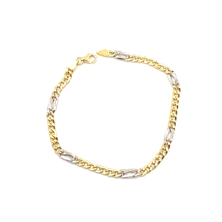 bracciale oro bicolore siciliano  gioielli 