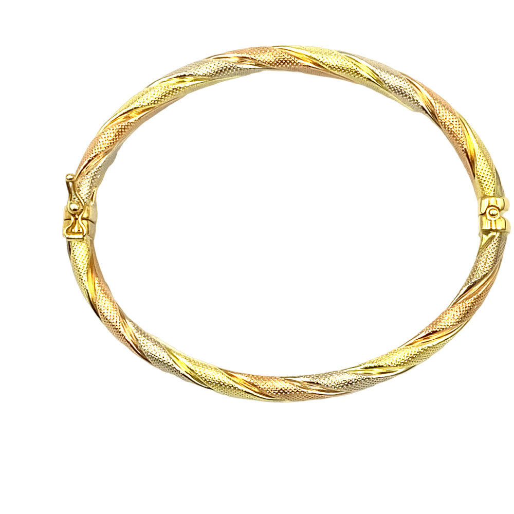 bracciale unoaerre in oro tre colori - siciliano gioielli 