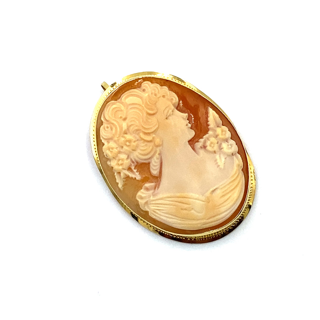 Pendente Cameo  Conchiglia Sardonica