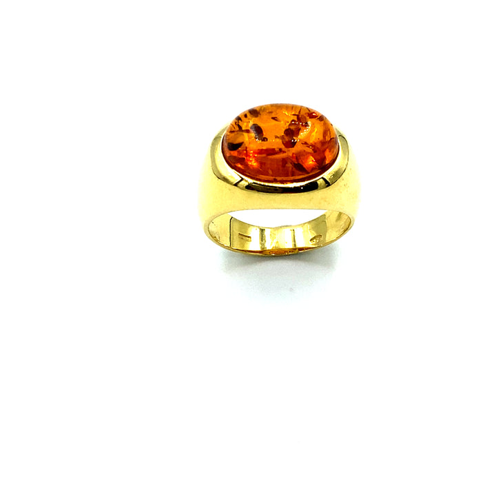 Anello Oro Ambra