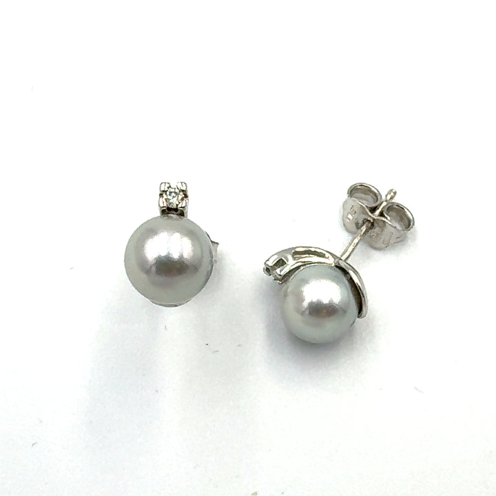 Nimei PPDG775M-W4 White Gold Earrings