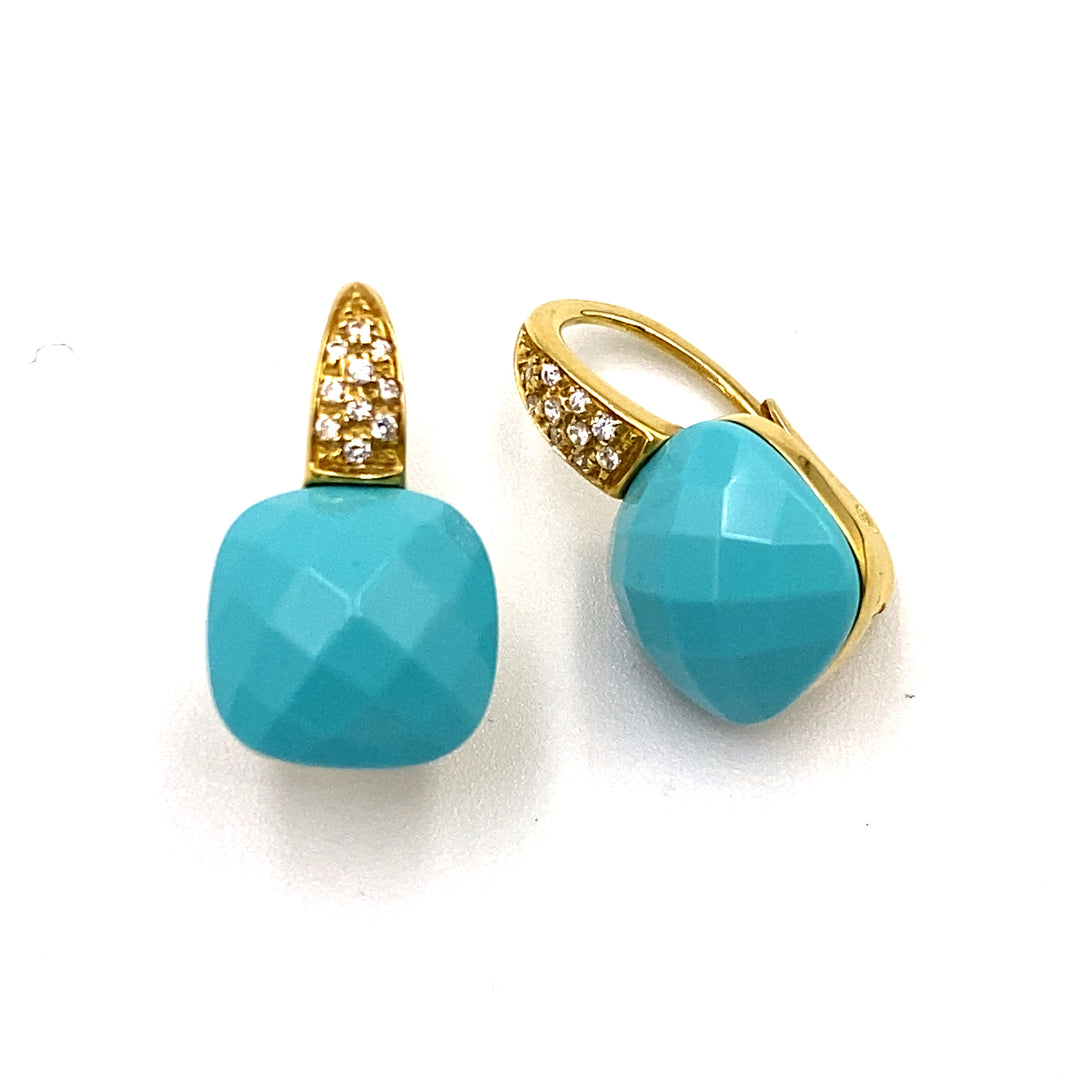 Orecchini da donna in argento con pietra naturale di tormalina Paraiba (lavorati in laboratorio) - Your Gemstone Orecchini da donna in argento con pietra naturale di tormalina Paraiba (lavorati in laboratorio) - Your Gemstone