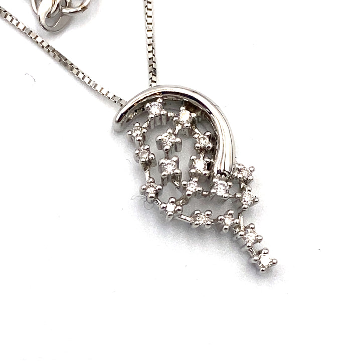 Collana Miluna oro bianco e diamanti - siciliano gioielli