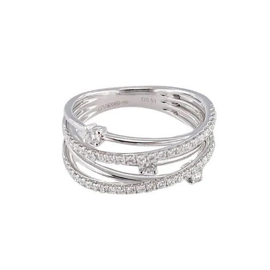 Trilogy Ring Giorgio Visconti White Gold