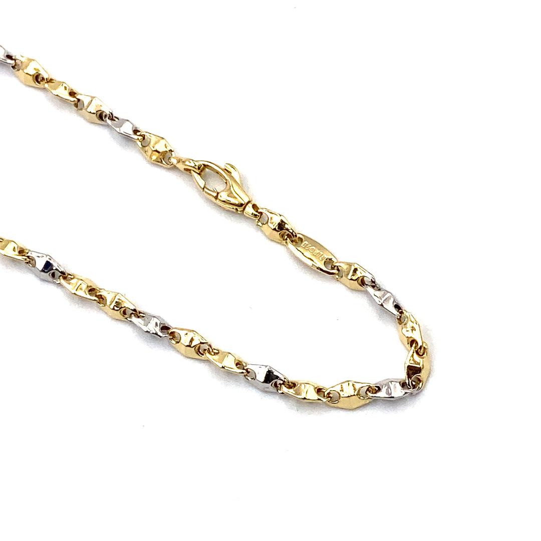 collana in oro bicolore siciliano gioielli 
