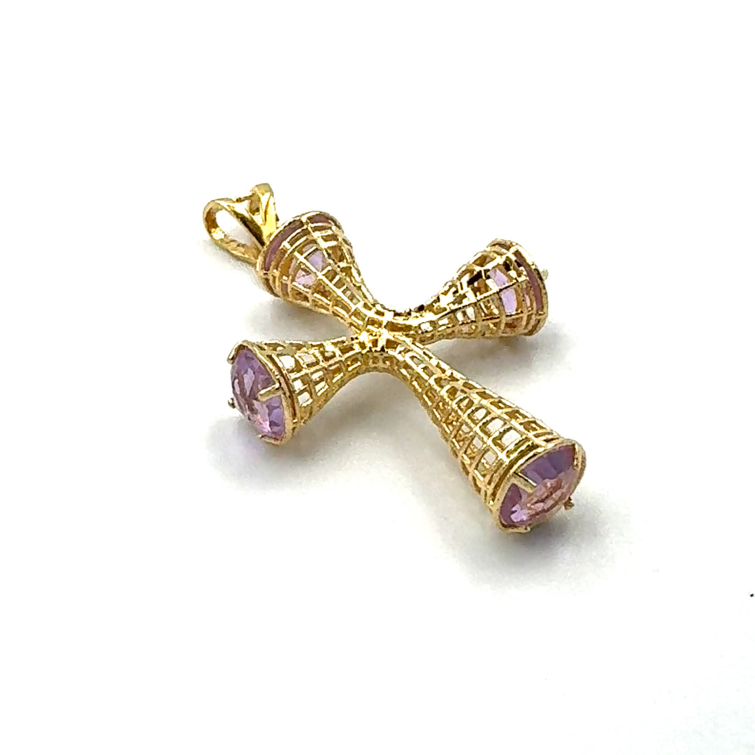 Perforated Cross Pendant