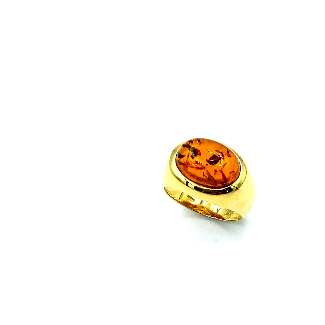 Anello Oro Ambra