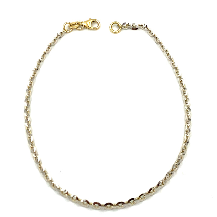 Two-tone gold bracelet