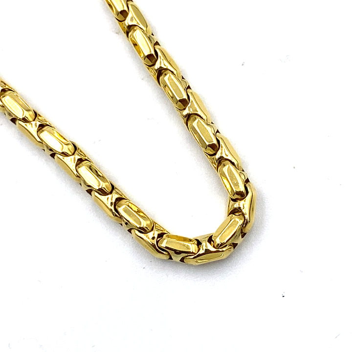 collana catena chimento oro giallo con diamante - siciliano gioielli