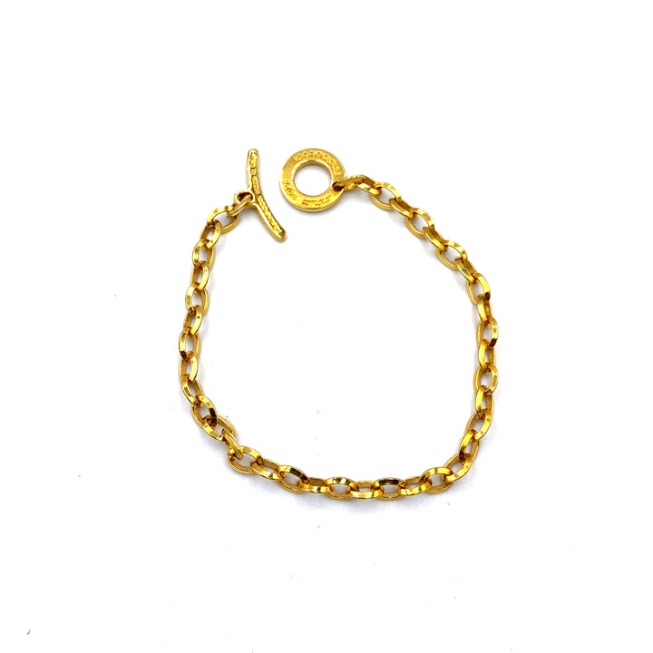 bracciale rebecca bronzo  dorato - siciliano gioielli 