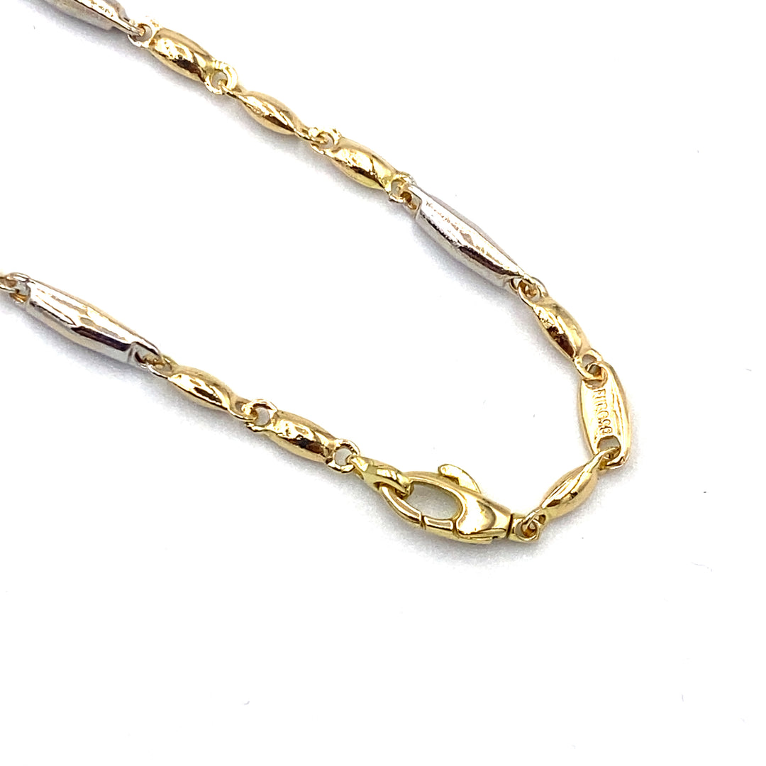 bracciale oro bicolore siciliano gioielli