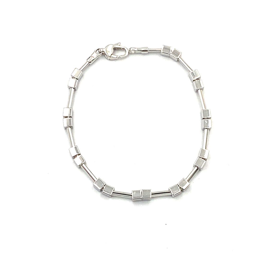 bracciale in oro bianco siciliano  gioielli 