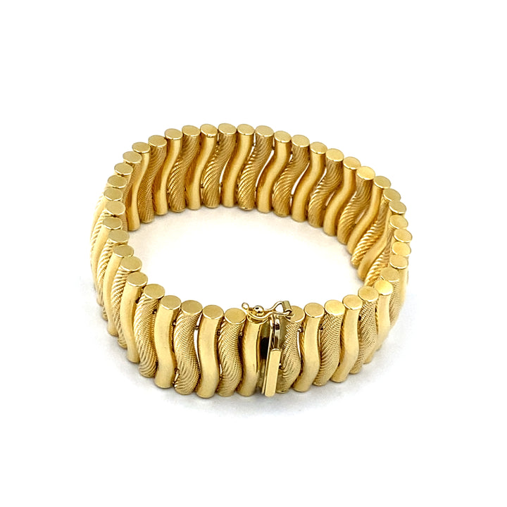 bracciale in oro giallo unoaerre - siciliano gioielli